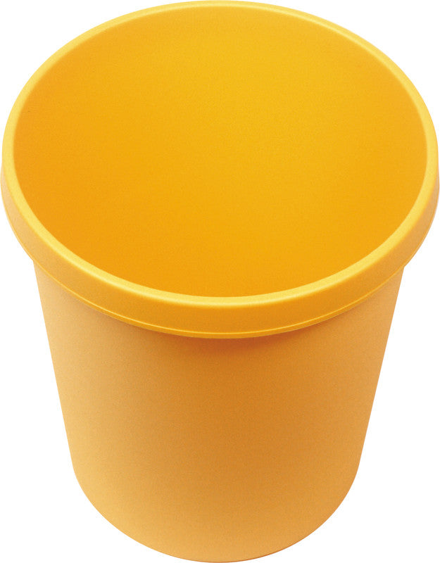 Helit Papierkorb – 45 l – Kunststoff, Gelb – Ø 390 × H 480 mm