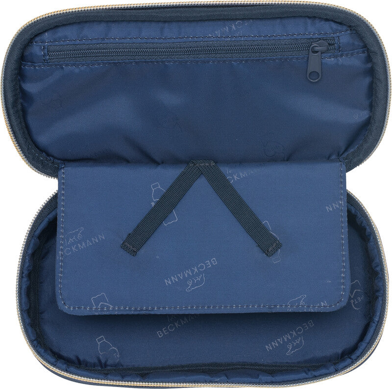 Beckmann Sport Jr. Etui, leer – Blue Bow – Kunststoff – 22,0 × 11,0 × 5,0 cm