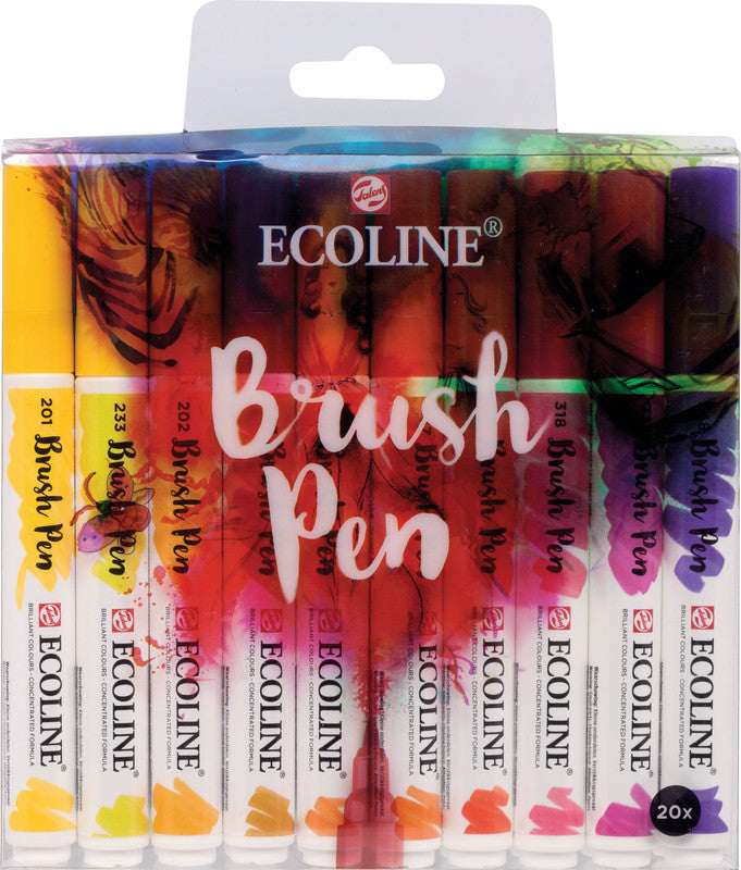 Talens ecoline Brush Pen, auswaschbar, 20 Farben