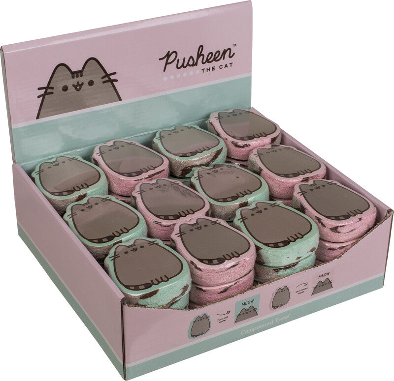 Out oft the blue OUT OF THE BLUE Waschlappen Pusheen – 3×3 cm, 60% Polyester/40% Baumwolle