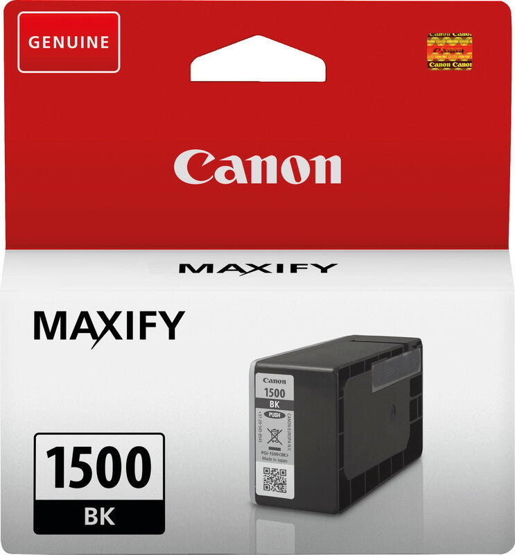 Canon Tintenpatrone PGI-1500, Schwarz, 400 Seiten – für Tintenstrahldrucker/Multifunktionsgeräte