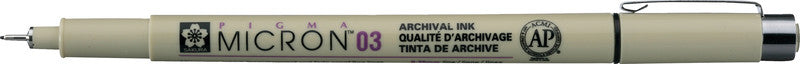 Sakura Pigma Micron Fineliner 0,35 mm – schwarz – wasserfest