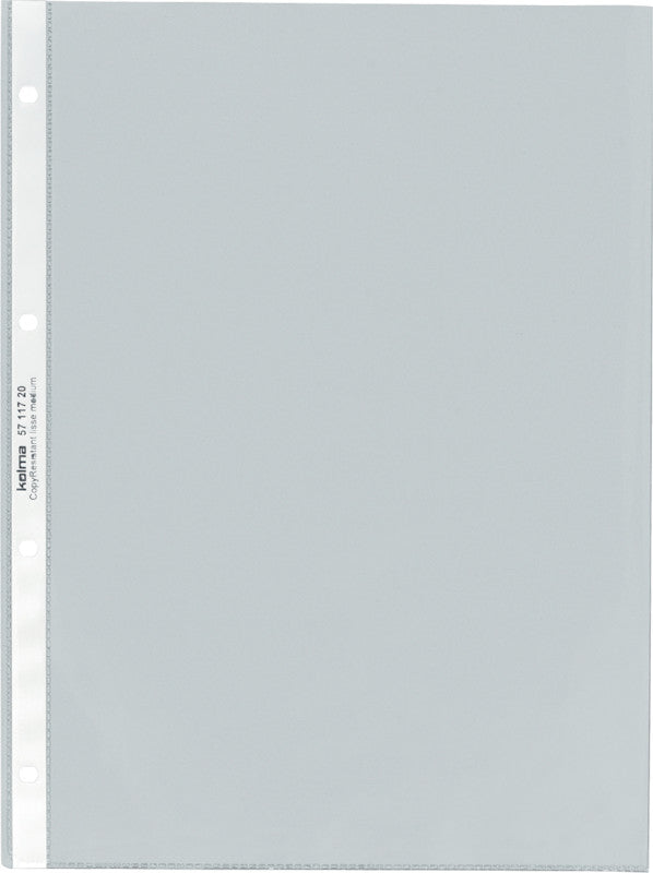 Kolma Sichtmappe A4 – 100 Hüllen, Transparent, Kunststoff, Glänzend, 80 µm