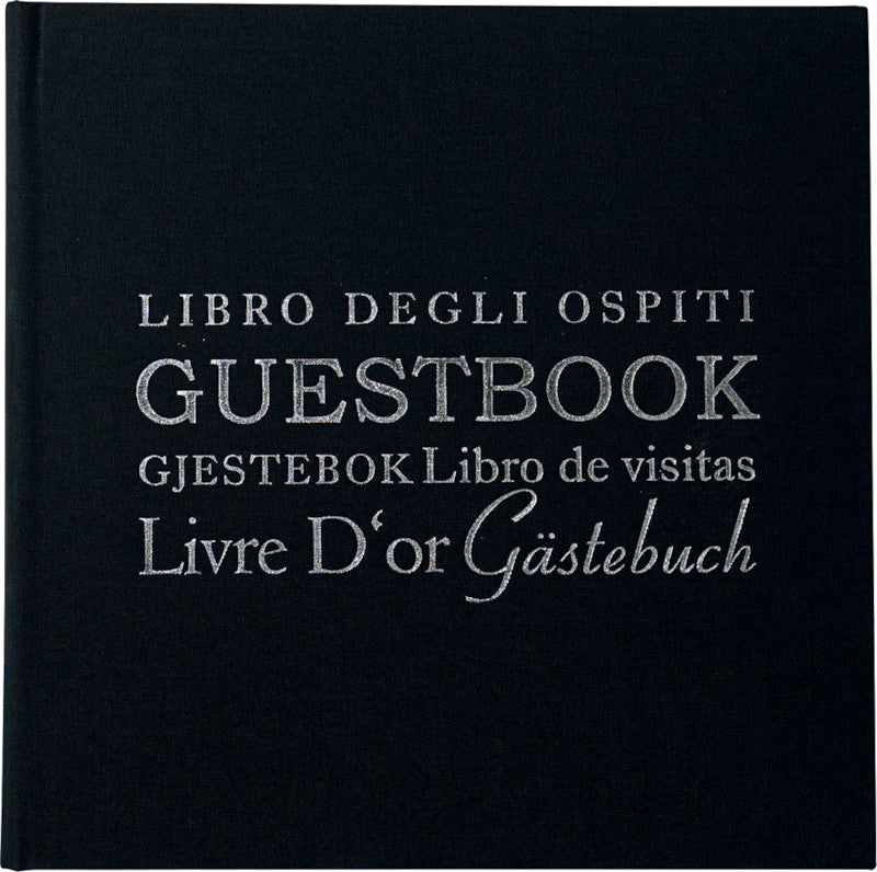 Eibert Gästebuch – 240 × 240 mm – 154 Seiten – gebunden, Stoffeinband, schwarz