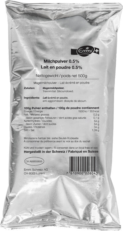 EMMI Milchpulver – 0,5% Fett – 500 g