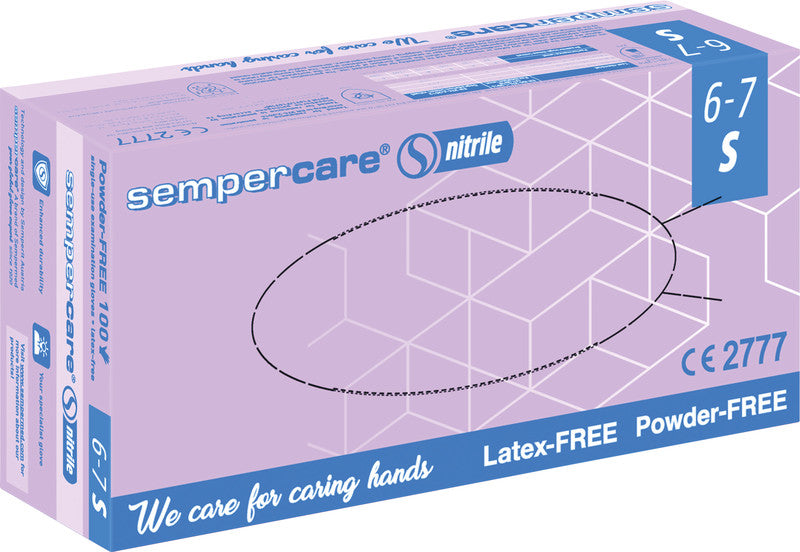 Sempermed Einmalhandschuhe – Nitril, Blau, 100 Stk.