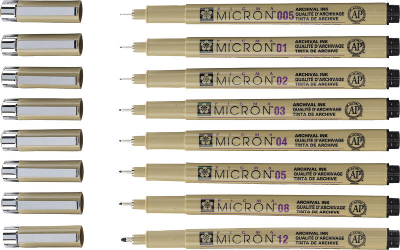 Sakura Pigma Micron Fineliner 0,4 mm – schwarz – wasserfest