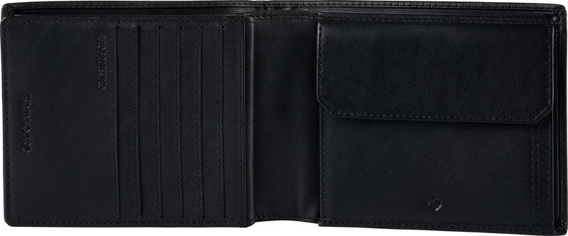 Samsonite Portemonnaie – 128 × 100 mm, Leder, schwarz – 1 Stück