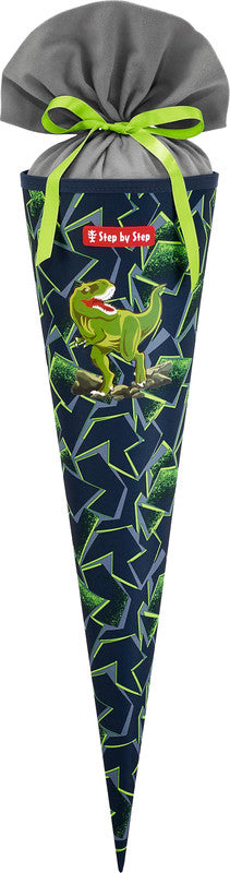 Step by Step Schultüte 70 cm × Ø 18 cm, 5 l – Motiv Wild T-Rex Taro – Serie SPACE – rPET