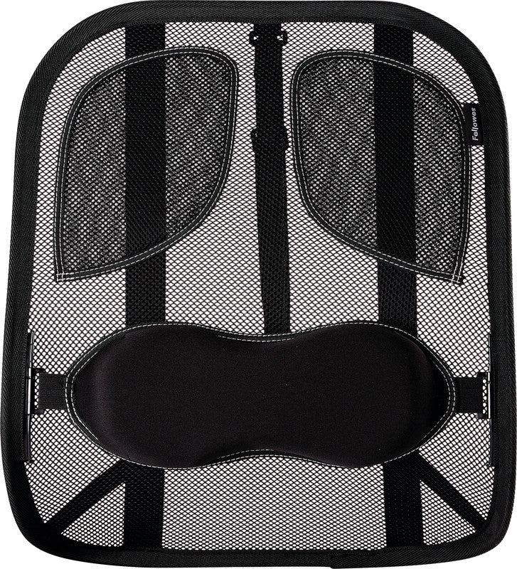 Fellowes Rückenstütze Netz Professional Series – 30,3×37×19,5 cm, schwarz
