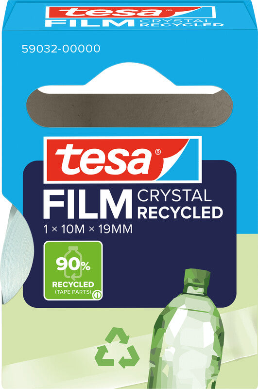 TESA Klebeband eco & crystal – 19 mm × 10 m, 1 Rolle