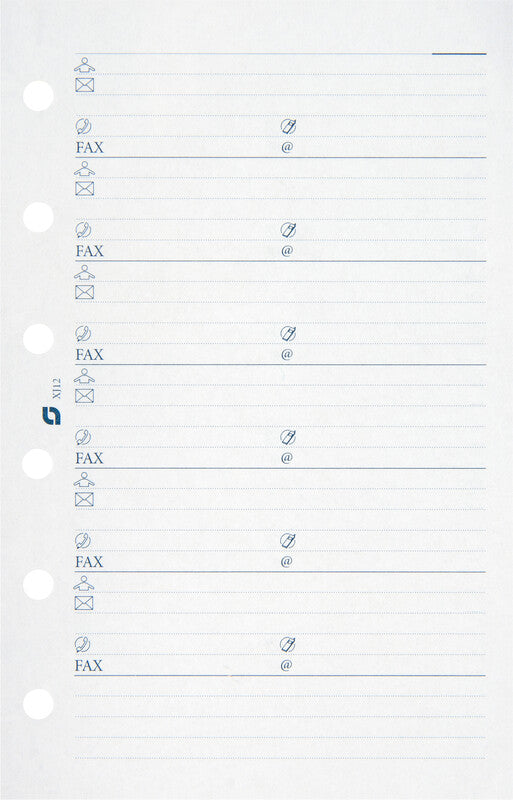 Succes Kalender-Einlage – 6-fach, 8 × 12,5 cm