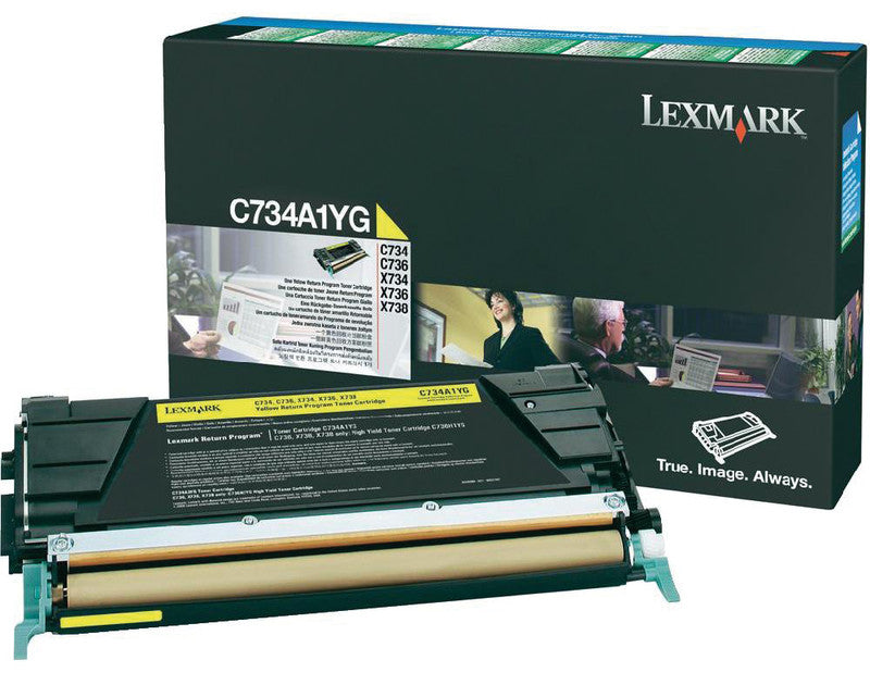Lexmark Toner – gelb, 6000 Seiten