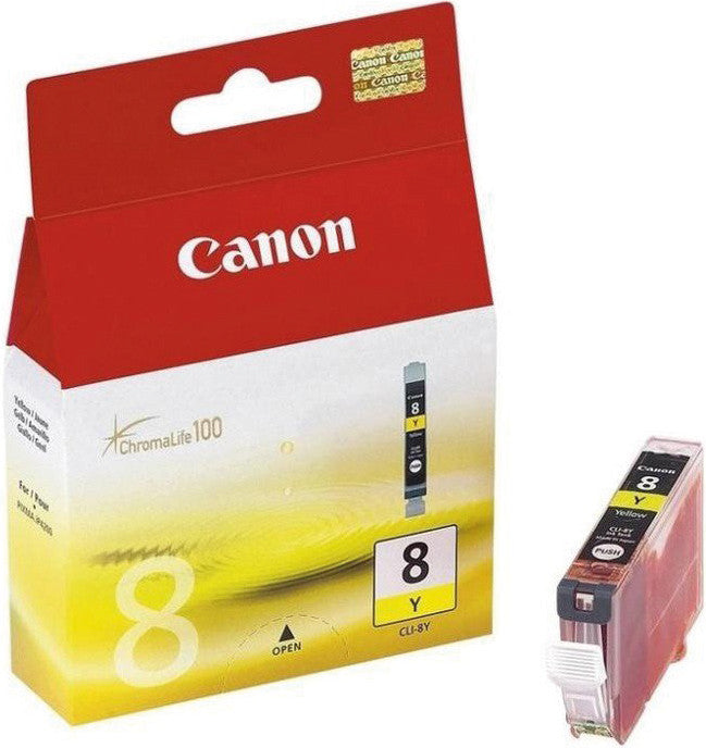 Canon Tintenpatrone CLI-8Y, Gelb, 530 Seiten – für Canon Drucker