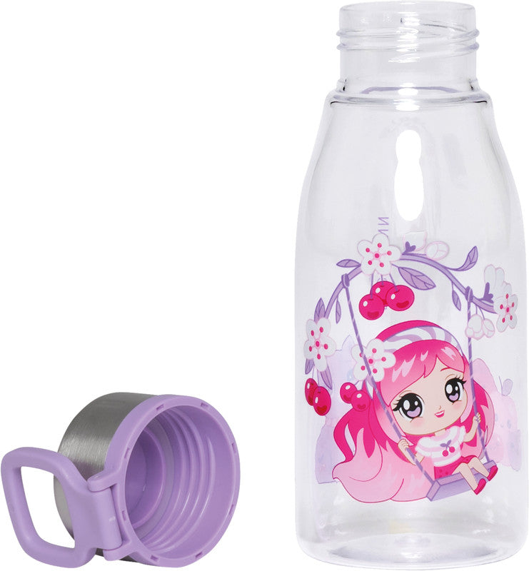 Beckmann Trinkflasche – 4 dl – Kunststoff, Schraubverschluss, auslaufsicher, BPA-frei – Cherry