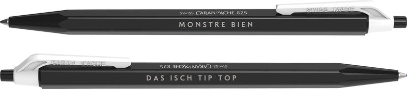 Caran d-Ache Caran d'Ache 825 SO SWISS Kugelschreiber – 30er Pack, Blau, Spitze 1,0 mm, Druckmechanik