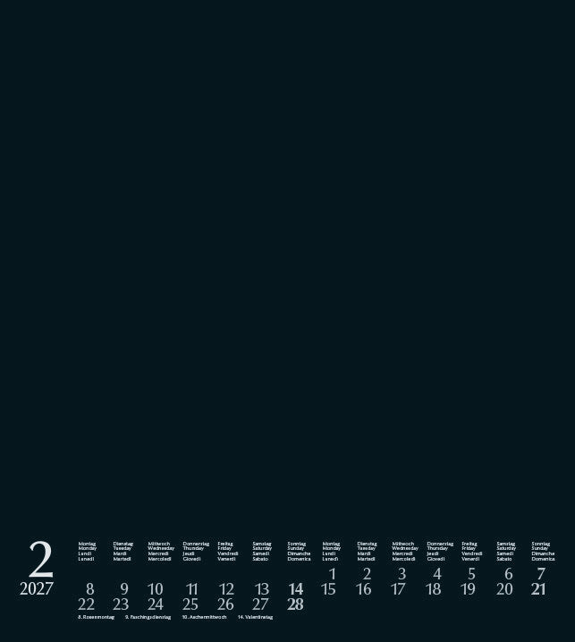 Korsch Bastelkalender Foto Malen Basteln 2027 – 21 × 29,7 cm – mit Tagesfeldern, mit Aufhänger