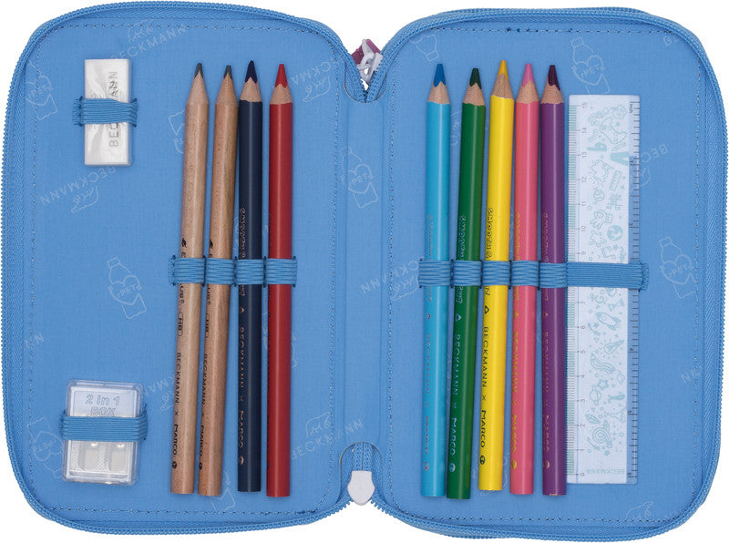 Beckmann Classic Etui Triple, gefüllt – Fairytale – Polyester – 13 × 20,5 × 7 cm