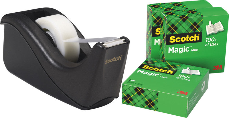 Scotch Büro-Klebeband Magic 810 – matt, beschriftbar, 19 mm × 33 m, transparent