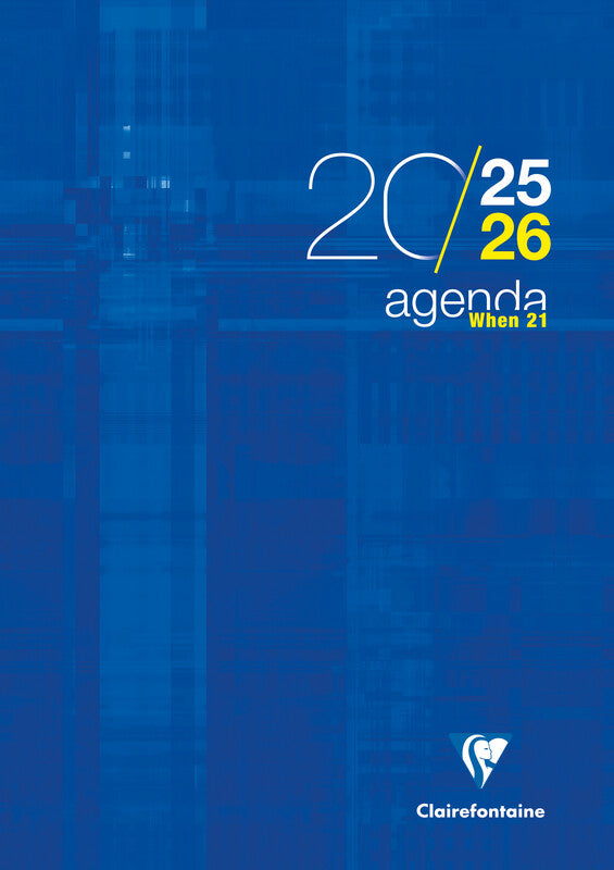 Clairefontaine When 21 Schüleragenda – 1 Woche/2 Seiten, gebunden, A4, Aug–Jul, sortiert, PEFC