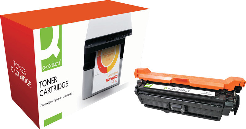 Q-Connect – Toner CE250X – schwarz, 10500 Seiten