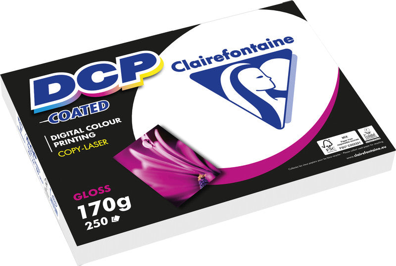 Clairefontaine Designpapier Weiss – A4, 170 g/m², 250 Blatt