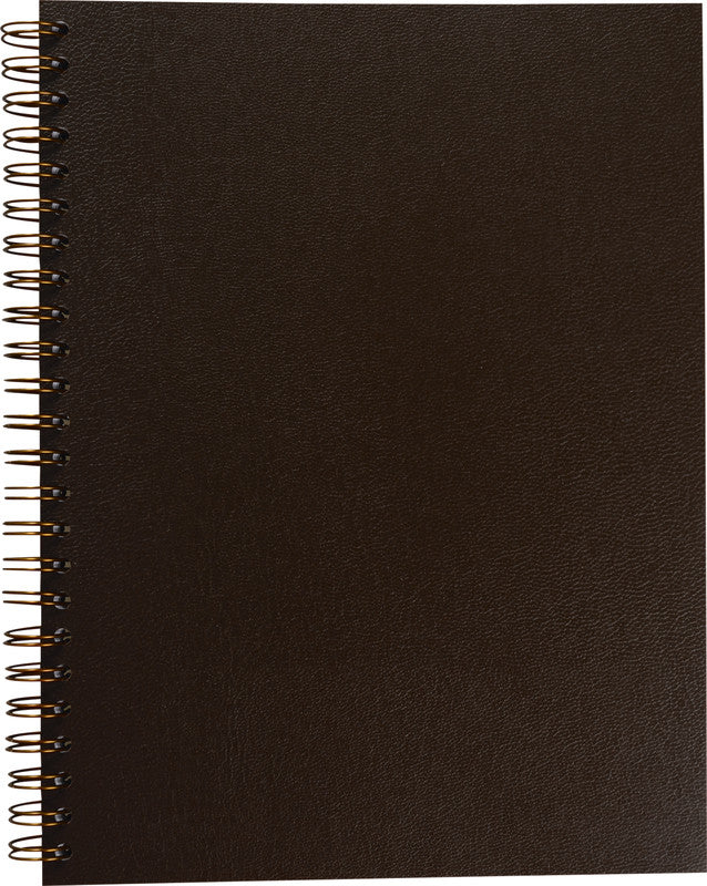 Elco Collegeblock A5, kariert 5 mm, Spiralbindung, 80 Blatt, perforiert, 80 g/m² – braun, für ELCO Notes-App