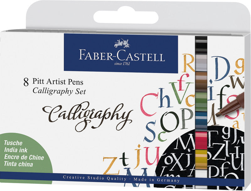 Faber-Castell Filzstifte, wasserfest, 8 Farben