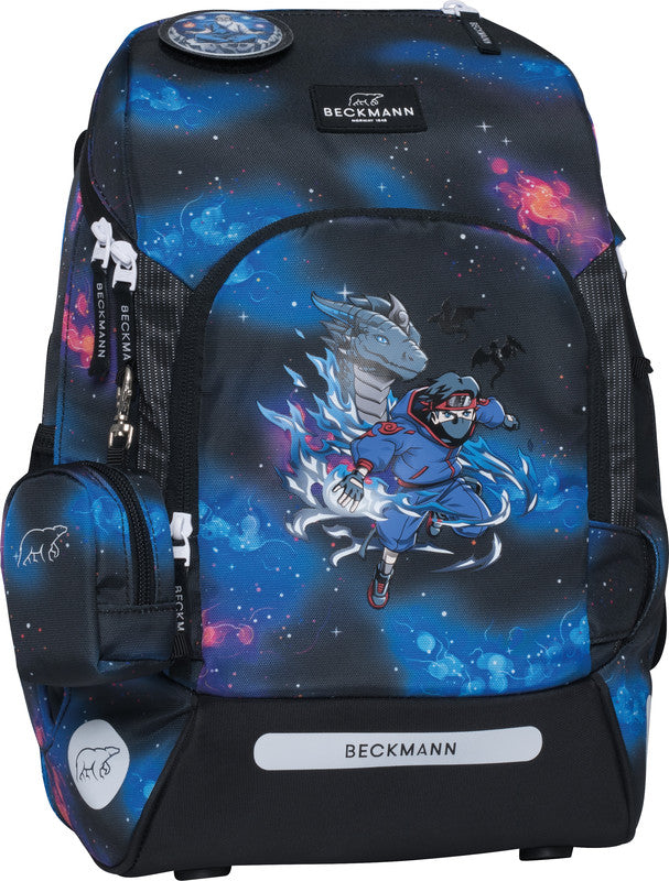 Beckmann Schulrucksack Active Air Flx – Ninja Elements – 26,0 × 39,0 × 22,0 cm – Recycelte Materialien