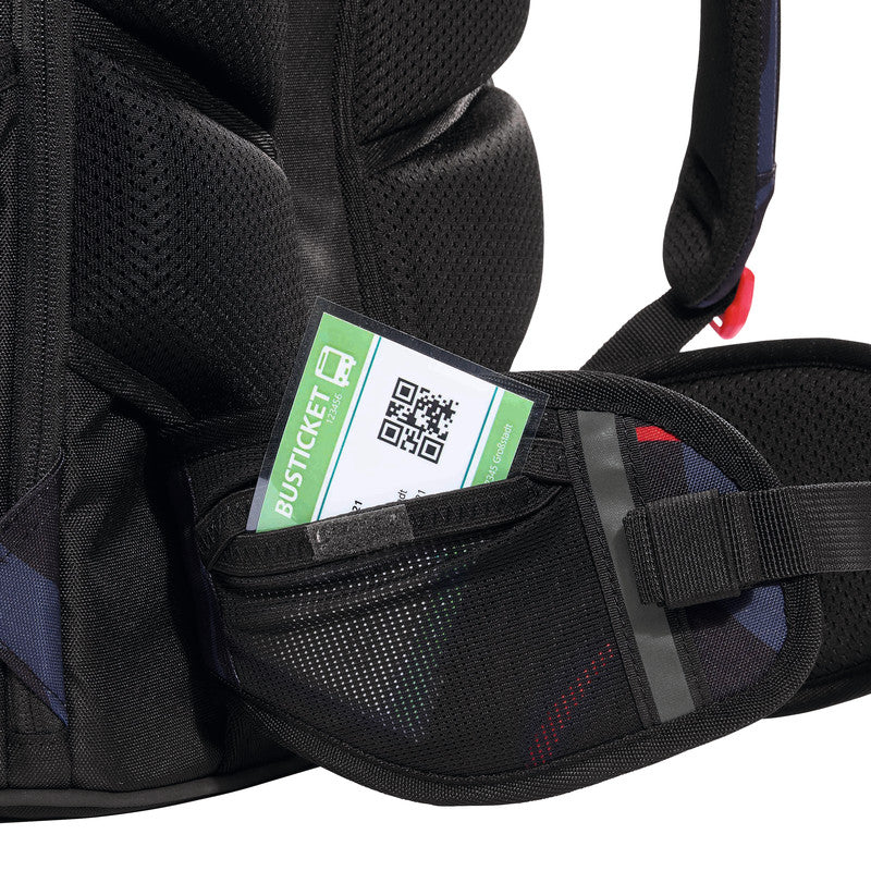 Coocazoo Schulrucksack Porter – Lava Lines – 30/35 l – 30,0 × 44,0 × 23,0 cm – recycelte Materialien