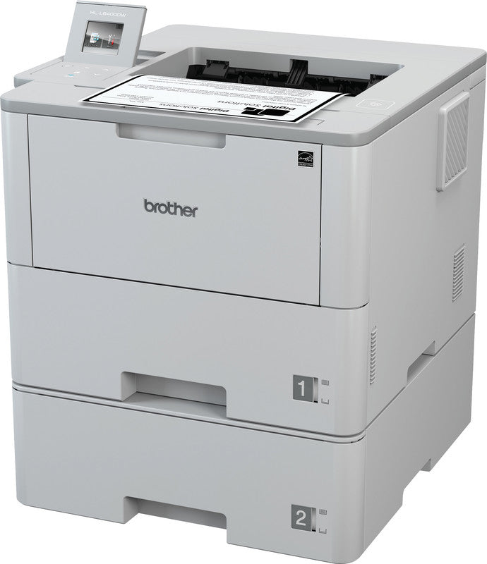 Brother HL-L6400DWT – A4, S/W, Duplex, 50 S./Min., 1200 × 1200 dpi, WLAN/NFC/USB, Papier: 550 Blatt