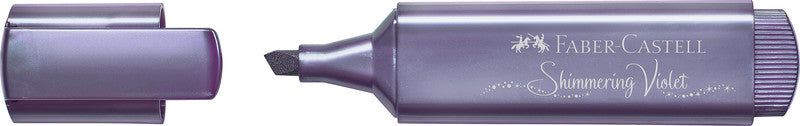 Faber-Castell Textliner 46 Textmarker – Metallic Violett, Keilspitze 1,2–5 mm