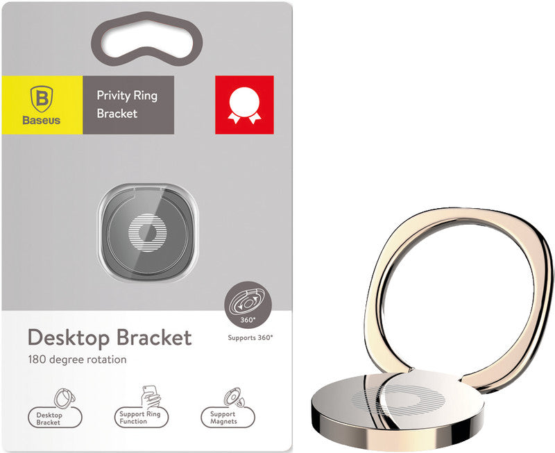 Baseus Privity Ringhalterung – Ø 30 mm, Zink, Gold