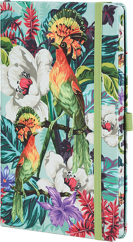 Castelli Notizbuch, 190 × 250 mm, liniert, Leimbindung, Hardcover, 192 Seiten, 80 g/m² – mehrfarbig