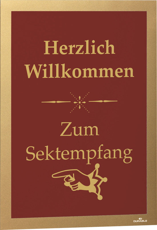 Durable Magaframe Info-Rahmen selbstklebend – DIN A4 – Gold – 2er Pack