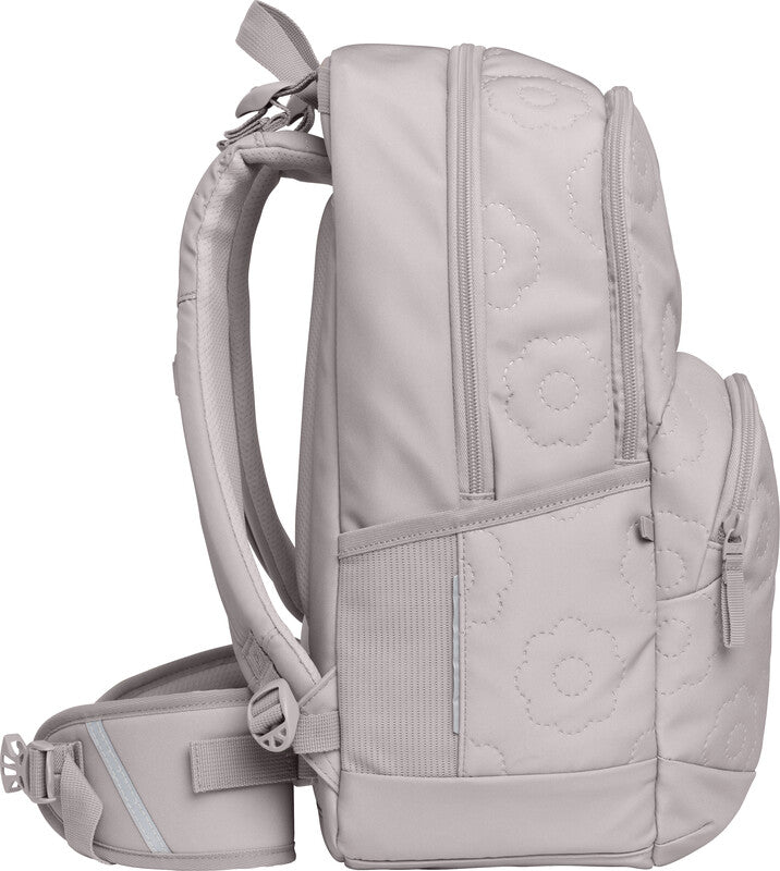 Beckmann Schulrucksack Sport Junior – rPET Polyester – Bloom, Grau, 310 × 450 × 220 mm