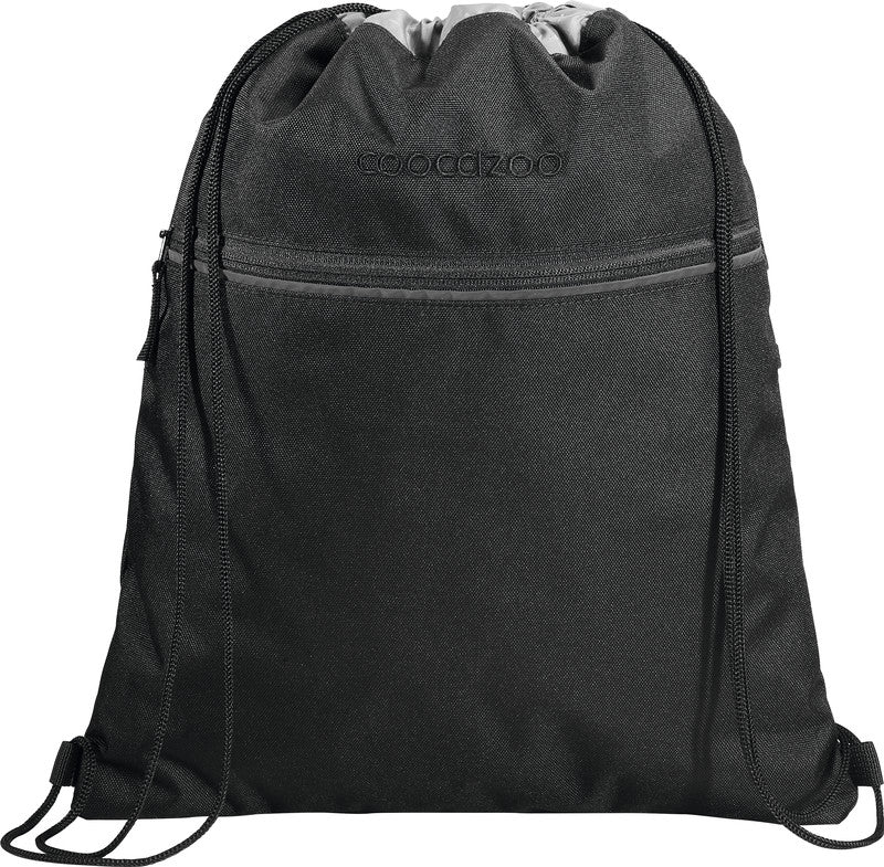 Coocazoo Sportbeutel – 10 l, Motiv Black Coal, wasserabweisend, 34 × 43 cm