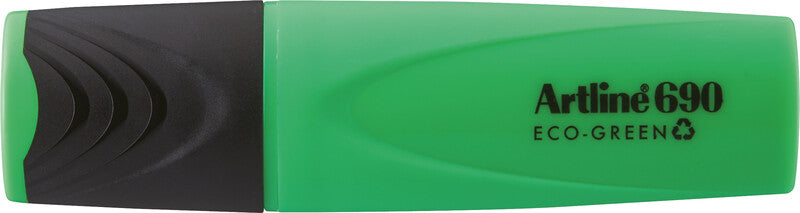 Artline EK690 Eco-Green Textmarker Grün – Keilspitze, 1–4 mm