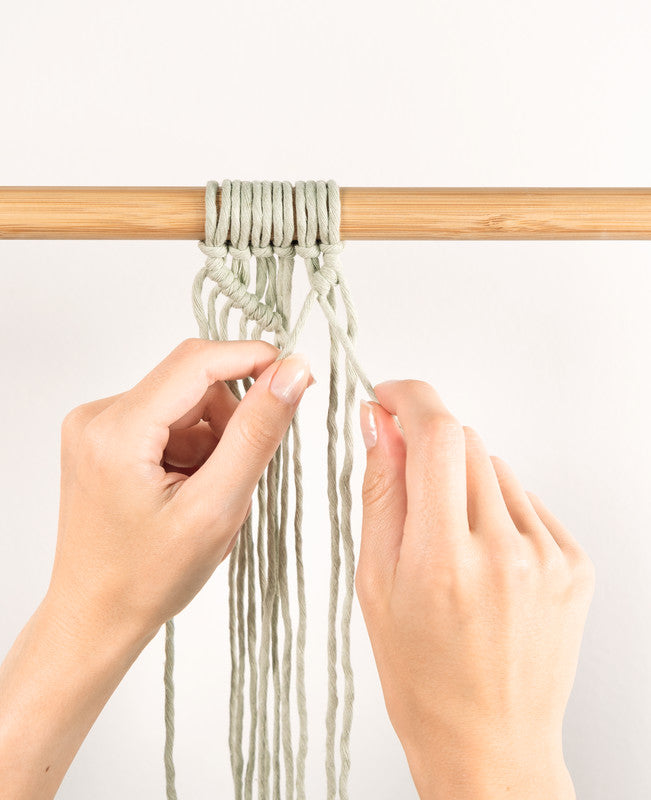 Folia Makramee-Garn – Grün – 100 m, Ø 3,5 mm – Baumwolle