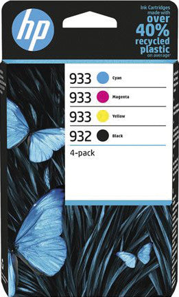 HP Tintenpatronen-Multipack 932/933, CMYK, 4er-Pack – für OfficeJet 6100, OfficeJet 6600, OfficeJet 6700 und andere