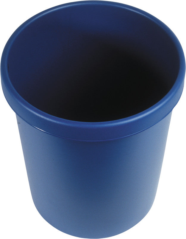 Helit Papierkorb the german – 30 l – Kunststoff, blau – Ø 350 × H 410 mm