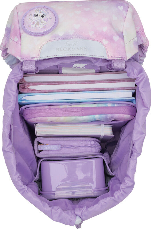 Beckmann Classic Schulrucksack – Einhorn Prinzessin Lila