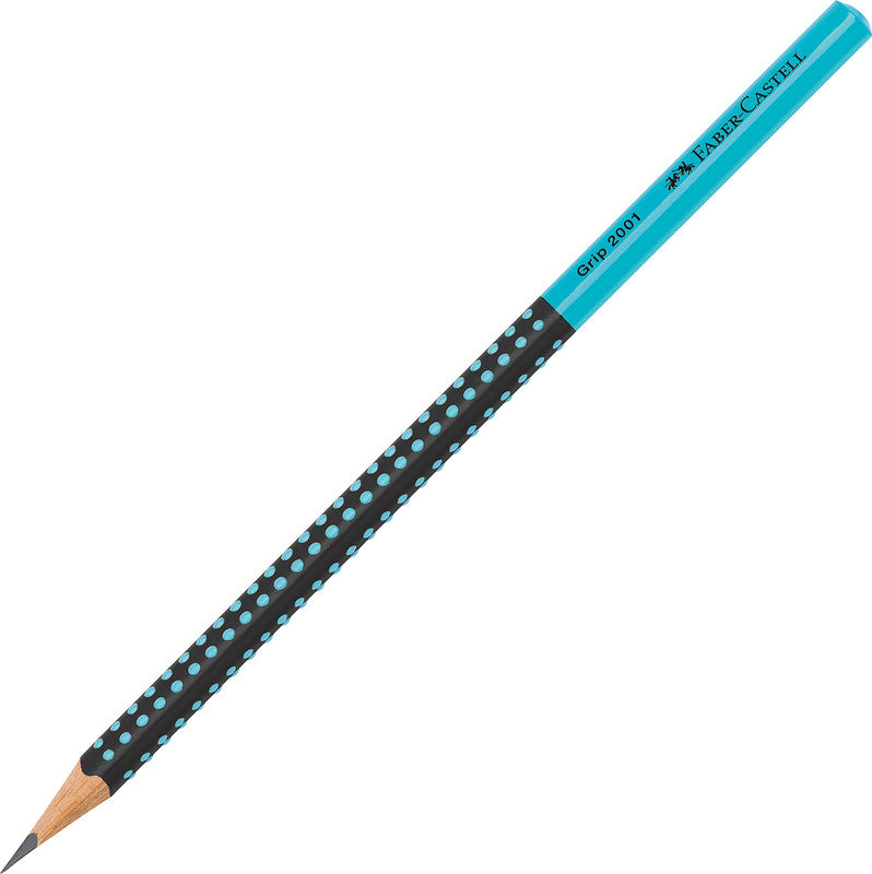 Faber-Castell Grip 2001 Bleistift, Dreikant, Grip-Zone, HB, Mine Ø 2 mm, farbig sortiert