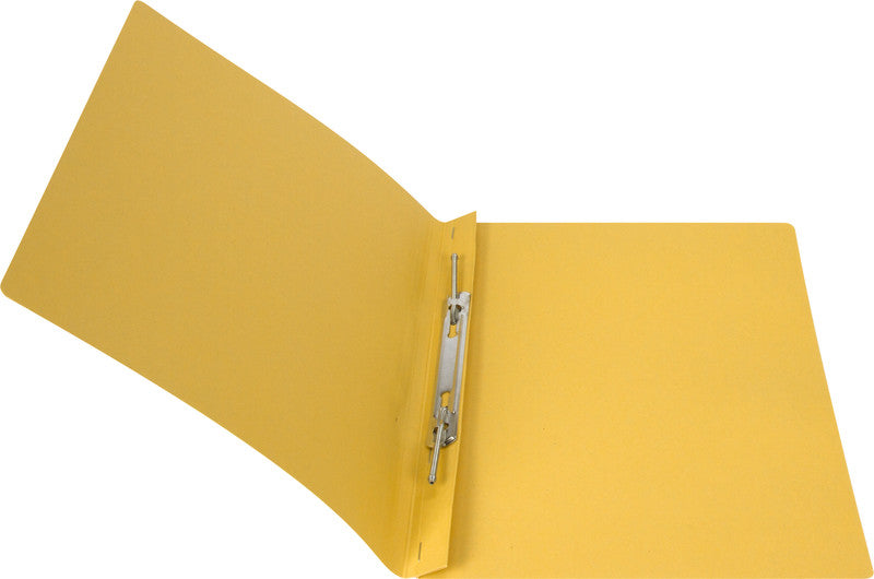Biella Schnellhefter – A4, Karton, Gelb, 2 Spiralfedern, Beschriftungslinien, 320 g/m²