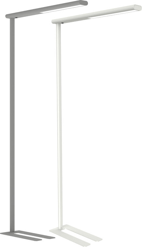 MAUL LED-Stehleuchte jet – 4000 K – 4'650 lm 51 W – weiss, Aluminium