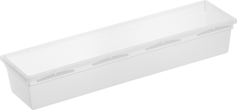 Rotho Ordnungssystem Basic – PP-Kunststoff, transparent, 30 × 5 × 8 cm