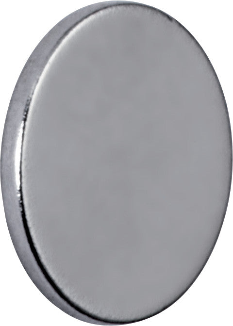 MAUL Scheibenmagnet Neodym – Ø 10 mm, H 1 mm, 10 Stück – Nickel