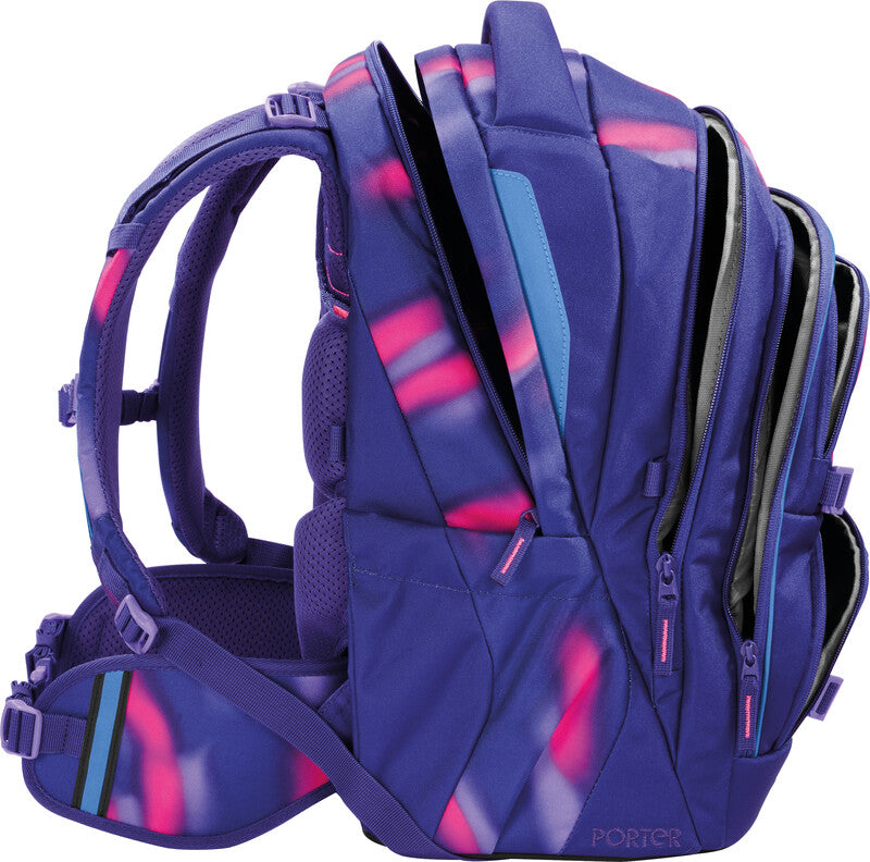 Coocazoo Rucksack Porter – Aurora Glow – 35 l – aus 100% recycelten PET-Flaschen