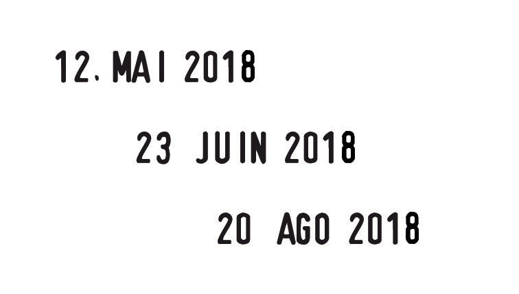 Trodat Motivstempel Printy – Motiv: Datum, selbstfärbend, Kunststoff