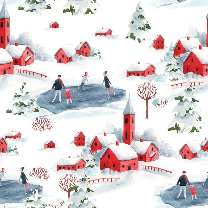 Fasana Servietten Winter Wonderland – 33 × 33 cm – 3-lagig, Tissue – 20 Stk., FSC